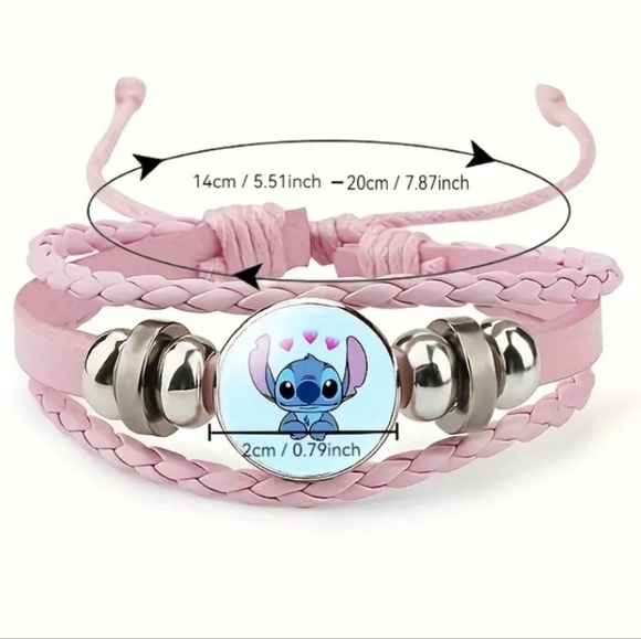 DISNEY Lilo & Stitch🌺 | Stitch Cartoon Braided Rope Chain Bracelet 🎁🌺 - Picture 3 of 10